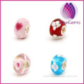 High quality big hole lampwork glass beads for making jewelry